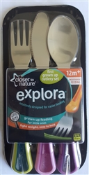 Closer To Nature Explora First Grown Up Cutlery Set (12m+) Girly