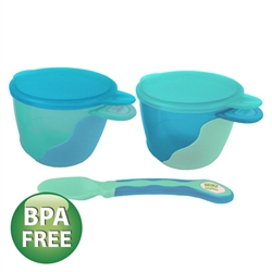 Heinz Baby Basics Snack Bowl and Weaning Spoon Set BLUE