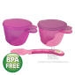 Heinz Baby Basics Snack Bowl and Weaning Spoon Set PINK