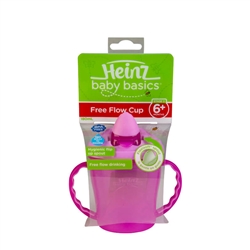 Heinz Baby Basics Free Flow Cup 6m+ PINK