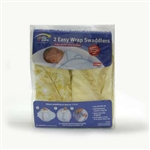The First Years Swaddler (Yellow Star print) - 2pk