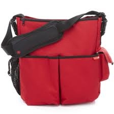 Skip Hop Duo Essential Deluxe Nappy Bag - red