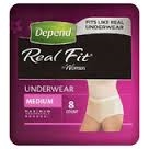 Depend Real Fit Underwear for Women - Medium 8 pants
