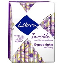 Libra Pads Invisibles Goodnight 10s