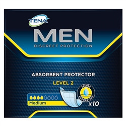 Tena Guards for Men Discreet Absorbent Protectors 10s