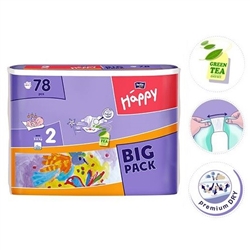 Bella Baby Mini Nappies 3-6kg BIG PACK 78pc