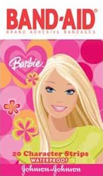 Band-Aid Barbie Waterproof 20 Strips
