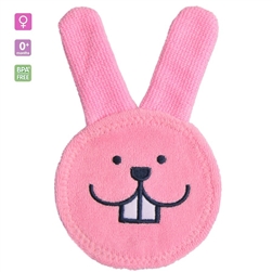 MAM Oral Care Rabbit Teething Cloth-Pink