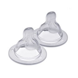 MAM 4 months+ Fast Flow Silk Nipple - 2 Pack