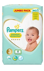 Premium Protection Jumbo Pack 6-10kg (66 Nappies)