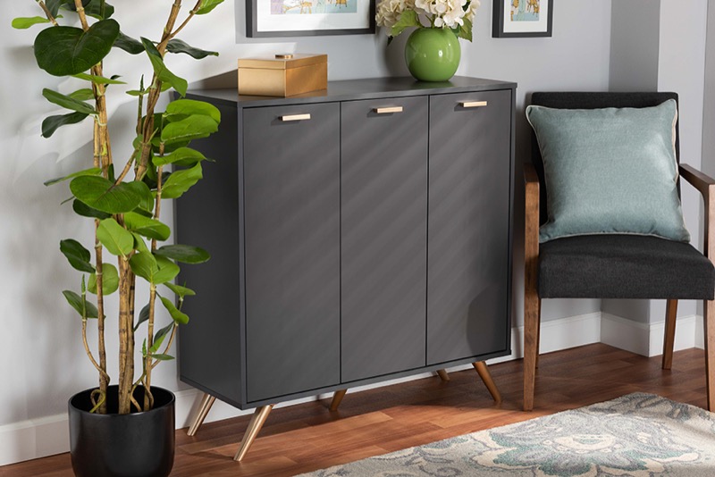 WoW Baxton Studio Contemporary Kelson Series Shoe Cabinets