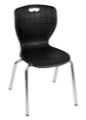 Regency Classroom Chair - Andy 18" Stack Chair - Black