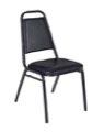 Regency Cafe Seating - Restaurant Stack Chair - Black