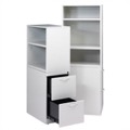 Great Openings Bookcase Tower 2 File Drawers - 65 7/8"H