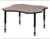 48" Clover Shaped Height Adjustable Classroom Table - Beige