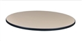 36" Round Laminate Table Top - Beige/ Grey