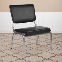 Bariatric Antimicrobial Vinyl Stack Chairs