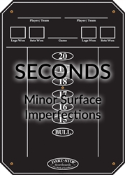 Dart-Stop Scoreboard, Glossy Black, Seconds