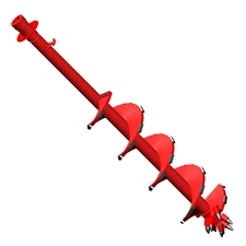 18" Digger Derrick Extreme Bullet Tooth Rock Auger