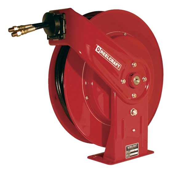 Twin Hydraulic Hose Reel With Two 3/8 Inch By 50 Foot Hoses