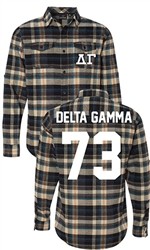 Delta Gamma Long Sleeve Flannel Shirt