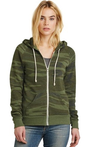 Alternative Adrian Eco-Fleece Zip Hoodie-Fast Shipping