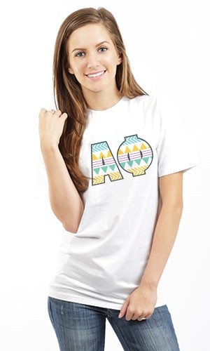 ALPHA PHI LETTERS UNISEX TEE