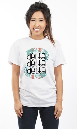 DELTA DELTA DELTA FLORA UNISEX TEE