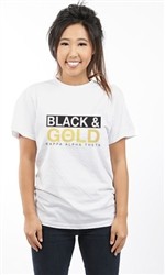 KAPPA ALPHA THETA BLACK AND GOLD UNISEX TEE