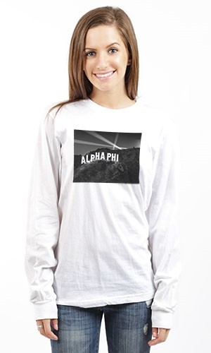 ALPHA PHI HOLLYWOOD LONG SLEEVE TEE