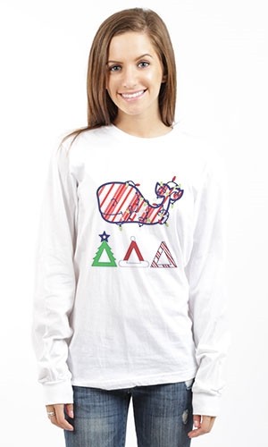 DELTA DELTA DELTA WHALE LONG SLEEVE TEE