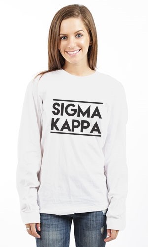 SIGMA KAPPA BOLD LONG SLEEVE TEE