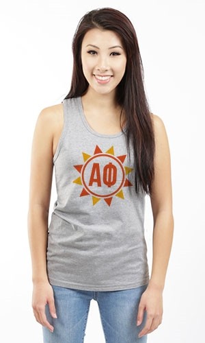 ALPHA PHI GEOMTRIC SUN UNISEX TANK