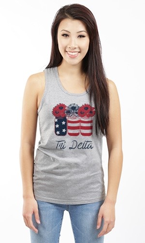 DELTA DELTA DELTA USA UNISEX TANK