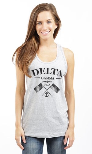 DELTA GAMMA MADE IN AMERICA UNISEX TANK