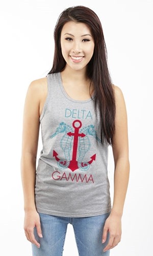 DELTA GAMMA SEAHORSES UNISEX TANK