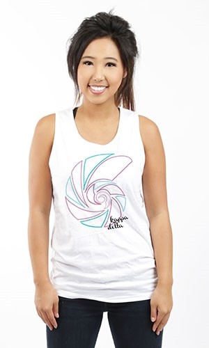 KAPPA DELTA SHELL OUTLINE UNISEX TANK