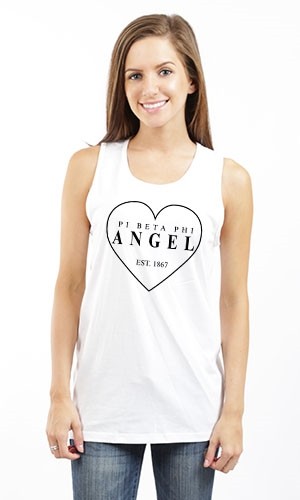 PI BETA PHI ANGEL UNISEX TANK