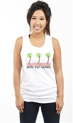 ZETA TAU ALPHA PALMS UNISEX TANK