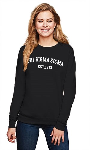 PHI SIGMA SIGMA COLLEGE CREWNECK SWEATSHIRT