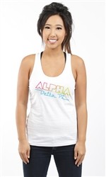 ALPHA DELTA PI EIGHTIES RACERBACK TANK