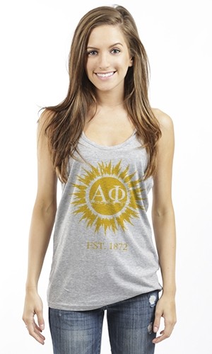 ALPHA PHI SUN RACERBACK TANK