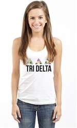 DELTA DELTA DELTA COLORS RACERBACK TANK