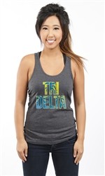 DELTA DELTA DELTA TRI DELTA PALMS RACERBACK TANK