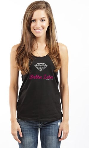 DELTA ZETA DIAMOND RACERBACK TANK