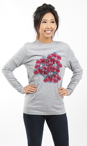 DELTA PHI EPSILON ROSES LONG SLEEVE TEE