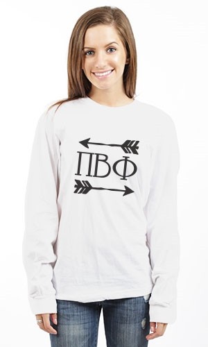 PI BETA PHI BIG ARROWS LONG SLEEVE TEE