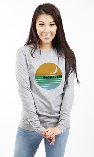 GAMMA PHI BETA MOON RISE LONG SLEEVE TEE