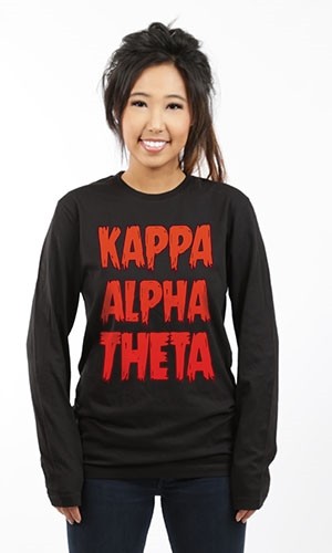 KAPPA ALPHA THETA HALLOWEEN LONG SLEEVE TEE