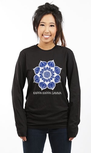 KAPPA KAPPA GAMMA FLOWER BULB LONG SLEEVE TEE